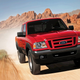 2006-08 red Ford Ranger on dirt road